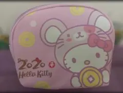 ハローキティ コラボ コスメ 化粧 マルチ ポーチ ピンク系