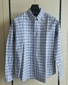Eddie Bauer 長袖シャツ XL 青系チェック