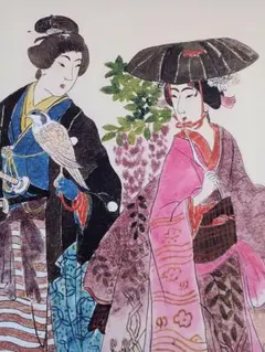 【桜下舞妓花見図】大江良起 736 掛け軸 肉筆 桜下舞妓花見図】大江良起 736 掛け軸 肉筆 - メルカリ