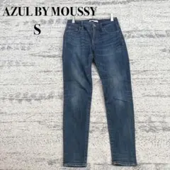 【アズールバイマウジー】ブルー デニム ローウエストジーンズ S u3747