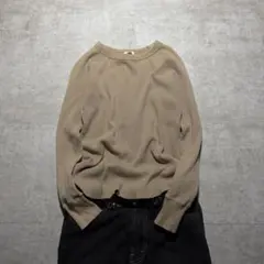 Y2K 00s thermal waffle L/S tee grungeのサムネイル