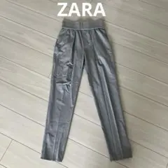 ZARA ザラ　グレー スラックス ハイウエスト　XS