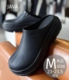 新品 【JAVAコラボ】 軽量 脚長効果 厚底サボサンダル 23〜23.5cmのサムネイル