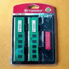 デスクトップPC用メモリDDR3-1600 8GB×2枚