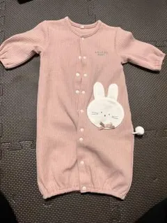 ウサギ　ツーウェイオール　ドレスオール　50 60 ピンク