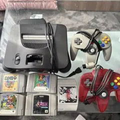 Nintendo 64 本体 コントローラー 2本　ソフト付き