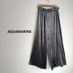 AQUAMARINE☆ベロア調ワイドパンツ☆グレー