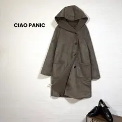 CIAO PANIC ムートン フード ロングコート スウェード ボア FREE