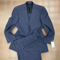 【新着】ディープブルー系上下セットアップゆるだぼスーツ/M A5 レトロスタイル