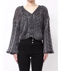 GYDA 2WAY メッシュブリーチニットトップスのサムネイル