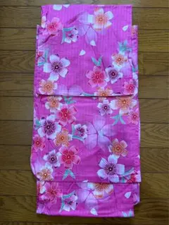 花柄ピンク浴衣