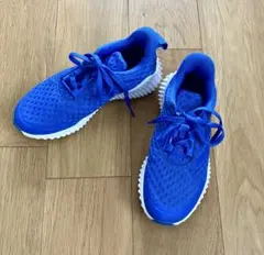 adidas スニーカー青　19.5