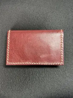 【総手縫い】姫路レザー使用 牛革カードケース(ハンドメイド)