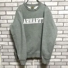 セール《人気》carhartt☆カーハート☆トレーナー ビッグロゴ グレー M