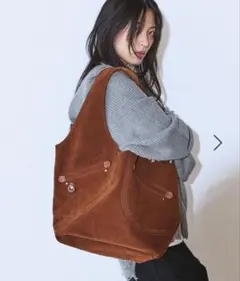 ステッチフェイクスウェードバッグ