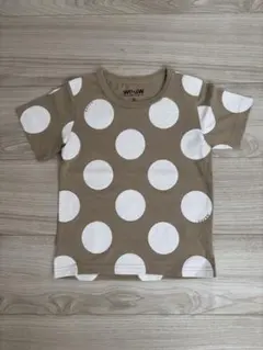 【美品】GLOBALWORK 半袖Tシャツ キッズM ベージュ ドットのサムネイル