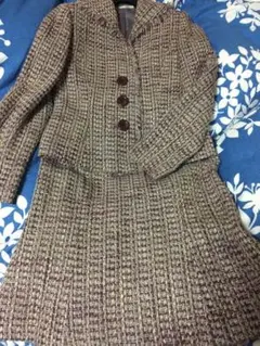 ❣️お値下❣️パープル系ツイードスーツ