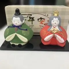 加藤工芸 平安 雛人形 立ち雛 陶器製のサムネイル