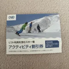 日本駐車場開発　株主優待券　リフト券