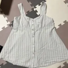 GU ストライプ柄 キャミソール L 사이즈