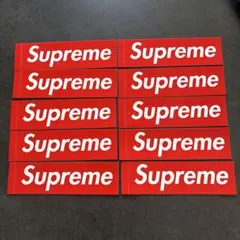 supremeロゴステッカー10枚