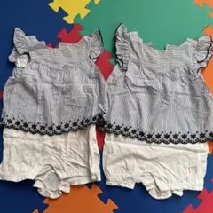 GAP ロンパース　双子