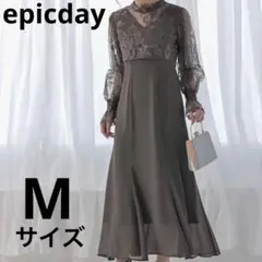 【美品】エピックディepic day レーストップス＆フレアドレスワンピース M
