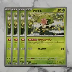 シェイミ　はなのカーテン　４枚（SV9a ・熱風のアリーナ）