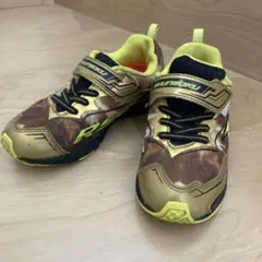 瞬足 ゴールドイエロー スニーカー 18cm