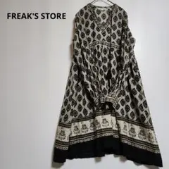 FREAK'S STORE 木版プリントミニワンピース　エスニックのサムネイル