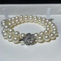 【準花珠級 あこや真珠 】アコヤパール ネックレス 8.0〜8.5㎜ M564