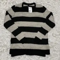 H&M エイチアンドエム　レディース　ボーダーニット　新品未使用タグ付き