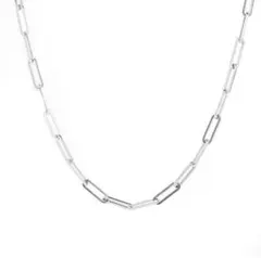 【セール】スクエアチェーンネックレス シルバー Y字 新品 ステンレス ロング