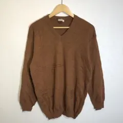 ブラウン Vネック ニットセーター ヴィンテージ アーカイブ y2k 00's