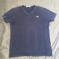 LACOSTE ネイビー Vネック Tシャツのサムネイル