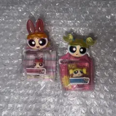 パワーパフガールズ クリアキャラリング　ブリスターチャーム　バブルス　ブロッサム