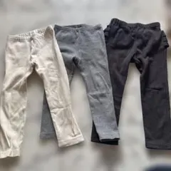 キッズボトムス3色セット UNIQLO &プティマイン