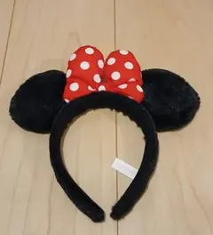 ディズニー　ミニーマウス 子供用耳付きカチューシャ