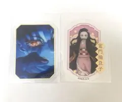 鬼滅の刃　ダイカットクリアステッカー　猗窩座　禰豆子