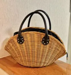 撫松庵 完売品 黒 カゴバッグ アタ 浴衣にも。 - メルカリ