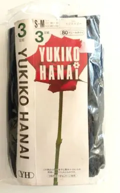 YUKIKO HANAI アツギ 80デニールタイツ3足 S-M ネイビー