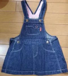 ミキハウス　デニム　ジャンパースカート　80-90