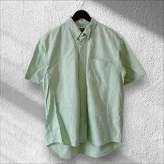 ユニクロ　半袖シャツ　グリーン　コットン100% 大きいサイズ　XL