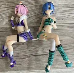 リゼロ 鬼衣装 アナザーカラーver. ぬーどるストッパーフィギュア 2点セット