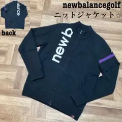 美品♡ニューバランスゴルフ♡ニットジップジャケット♡ブラック♡ホワイト♡S