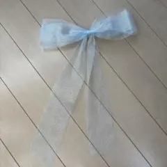 リボン　ヘアアクセサリー　ウェディング