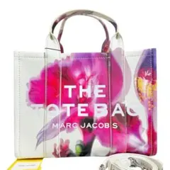 新品■マークジェイコブス ザ フューチャーフローラルレザーミディアムトートバッグ