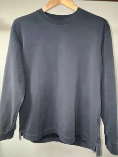 UNIQLO ユニクロ エアリズム コットン クルーネック Tシャツ ブラック
