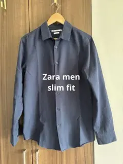 zara 長袖ボタンアップシャツ