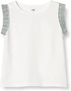 ノースリーブ Tシャツ 袖切り替えデザイン ガールズ 100